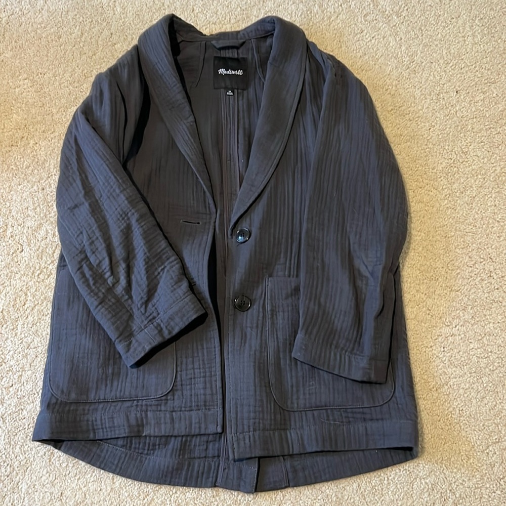 Madewell boyfriend blazer, cotton